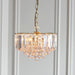 Endon FARGO-12BP Fargo 3lt Pendant Brass plate & clear acrylic 3 x 7W LED E14 (Required) - westbasedirect.com