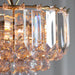 Endon FARGO-12BP Fargo 3lt Pendant Brass plate & clear acrylic 3 x 7W LED E14 (Required) - westbasedirect.com