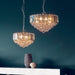 Endon FARGO-12CH Fargo 3lt Pendant Chrome plate & clear acrylic 3 x 7W LED E14 (Required) - westbasedirect.com