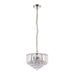 Endon FARGO-12CH Fargo 3lt Pendant Chrome plate & clear acrylic 3 x 7W LED E14 (Required) - westbasedirect.com