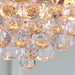 Endon FARGO-14BP Fargo 3lt Pendant Brass plate & clear acrylic 3 x 6W LED E14 (Required) - westbasedirect.com