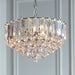 Endon FARGO-14CH Fargo 3lt Pendant Chrome plate & clear acrylic 3 x 6W LED E14 (Required) - westbasedirect.com