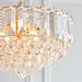 Endon FARGO-18BP Fargo 6lt Pendant Brass plate & clear acrylic 6 x 6W LED E14 (Required) - westbasedirect.com