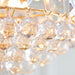 Endon FARGO-18BP Fargo 6lt Pendant Brass plate & clear acrylic 6 x 6W LED E14 (Required) - westbasedirect.com