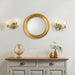 Endon BOYER-2WBAB-L Boyer 2lt Wall Antique brass plate & clear glass 2 x 33W G9 clear capsule (Required) - westbasedirect.com