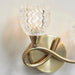 Endon BOYER-2WBAB-L Boyer 2lt Wall Antique brass plate & clear glass 2 x 33W G9 clear capsule (Required) - westbasedirect.com