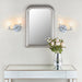 Endon BOYER-2WBCH-L Boyer 2lt Wall Chrome plate & clear glass 2 x 33W G9 clear capsule (Required) - westbasedirect.com