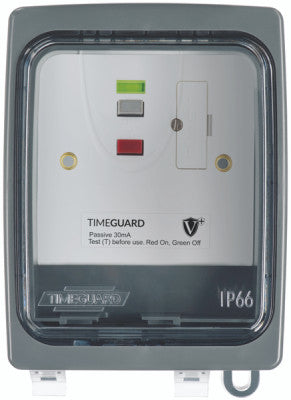 Timeguard TGV104NP Weathersafe Vision 1G IP66 13A Outdoor RCD Fused Spur Passive