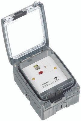Timeguard TGV104NP Weathersafe Vision 1G IP66 13A Outdoor RCD Fused Spur Passive