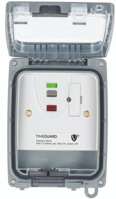 Timeguard TGV104NP Weathersafe Vision 1G IP66 13A Outdoor RCD Fused Spur Passive
