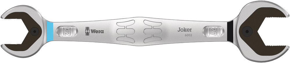 Wera 6002 Joker Double Open-End Wrench – 22 X 24mm – Premium Quality, Non-Slip, 5° Offset – Metric Combination Wrench