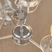 Endon 60129 Nixon 3lt Pendant Bright nickel plate & vintage white fabric 3 x 40W E14 candle (Required) - westbasedirect.com