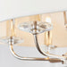 Endon 60179 Nixon 6lt Pendant Bright nickel plate & vintage white fabric 6 x 40W E14 candle (Required) - westbasedirect.com