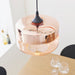 Endon 60182 Willis 1lt Pendant Tinted cognac & copper glass 10W LED E27 (Required) - westbasedirect.com