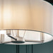 Endon 60241 Daley 3lt Pendant Matt nickel plate & vintage white fabric 3 x 40W E14 candle (Required) - westbasedirect.com