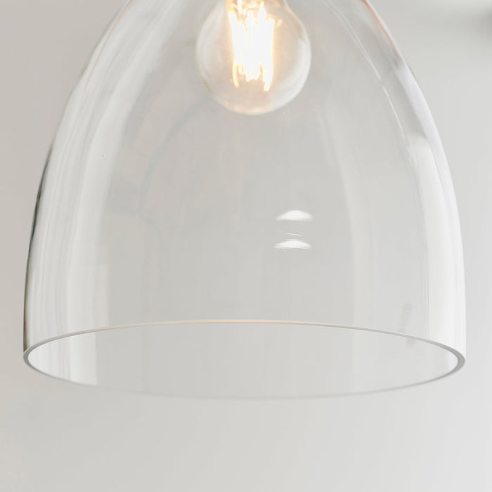 Endon 60874 Elstow 1lt Pendant easyfit Clear glass & chrome plate 60W E27 or B22 GLS (Required) - westbasedirect.com