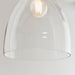 Endon 60874 Elstow 1lt Pendant easyfit Clear glass & chrome plate 60W E27 or B22 GLS (Required) - westbasedirect.com