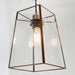 Endon 60892 Beaumont 1lt Pendant easyfit Clear glass & antique brass plate 60W E27 or B22 GLS (Required) - westbasedirect.com