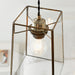 Endon 60892 Beaumont 1lt Pendant easyfit Clear glass & antique brass plate 60W E27 or B22 GLS (Required) - westbasedirect.com