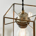 Endon 60892 Beaumont 1lt Pendant easyfit Clear glass & antique brass plate 60W E27 or B22 GLS (Required) - westbasedirect.com