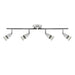 Saxby 60991 Amalfi 4lt bar spotlight chrome 35W Chrome effect plate 4 x 35W GU10 reflector (Required) - westbasedirect.com