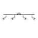 Saxby 60991 Amalfi 4lt bar spotlight chrome 35W Chrome effect plate 4 x 35W GU10 reflector (Required) - westbasedirect.com