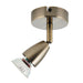 Saxby 60998 Amalfi 1lt single spotlight antique brass 35W Antique brass plate 35W GU10 reflector (Required) - westbasedirect.com