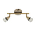 Saxby 60999 Amalfi 2lt bar spotlight 35W Antique brass plate 2 x 35W GU10 reflector (Required) - westbasedirect.com