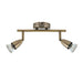 Saxby 60999 Amalfi 2lt bar spotlight 35W Antique brass plate 2 x 35W GU10 reflector (Required) - westbasedirect.com