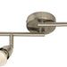 Saxby 61003 Amalfi 6lt bar spotlight satin nickel 35W Satin nickel effect plate 6 x 35W GU10 reflector (Required) - westbasedirect.com