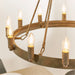 Endon 61026 Chevalier 12lt Pendant Aged metal paint 12 x 60W E14 candle (Required) - westbasedirect.com