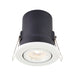 Saxby 61060 ShieldPLUS tilt 50W Matt white paint 50W GU10 reflector (Required) - westbasedirect.com