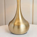 Endon 61191 Piccadilly 1lt Table Soft brass plate & taupe fabric 40W E14 candle (Required) - westbasedirect.com