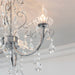 Endon 61251 Tabitha 3lt Semi flush Chrome plate & clear crystal 3 x 18W G9 clear capsule (Required) - westbasedirect.com