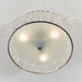 Endon 61252 Belfont 3lt Flush Clear crystal, frosted glass & chrome plate 3 x 18W G9 clear capsule (Required) - westbasedirect.com