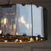 Endon 61294 Clooney 8lt Pendant Slate grey & smoked cut glass 8 x 40W E14 candle (Required) - westbasedirect.com