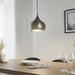 Endon 61296 Brosnan 1lt Pendant Matt nickel plate 19W LED (SMD 2835) Cool White - westbasedirect.com