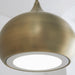 Endon 61299 Brosnan 1lt Pendant Matt antique brass paint 19W LED (SMD 2835) Cool White - westbasedirect.com