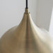 Endon 61299 Brosnan 1lt Pendant Matt antique brass paint 19W LED (SMD 2835) Cool White - westbasedirect.com