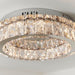 Endon 61340 Swayze 1lt Flush Chrome plate & clear faceted acrylic 15.98W LED (SMD 5730) Warm White - westbasedirect.com