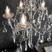 Endon 61384 Tabitha 5lt Pendant Chrome plate & clear crystal 5 x 18W G9 clear capsule (Required) - westbasedirect.com