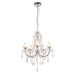 Endon 61384 Tabitha 5lt Pendant Chrome plate & clear crystal 5 x 18W G9 clear capsule (Required) - westbasedirect.com