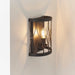 Endon 61499 Heston 1lt Wall Matt black & rustic bronze paint 40W E14 candle (Required) - westbasedirect.com