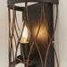 Endon 61499 Heston 1lt Wall Matt black & rustic bronze paint 40W E14 candle (Required) - westbasedirect.com