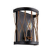 Endon 61499 Heston 1lt Wall Matt black & rustic bronze paint 40W E14 candle (Required) - westbasedirect.com