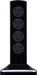 Masterplug 8 Socket 2m 13A + 2x3.1A USB Switched Surge Tower Extension Lead Gloss Black - westbasedirect.com