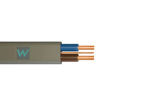 6242Y Twin & Earth PVC 1.0mm BASEC Grey Cable - 25m
