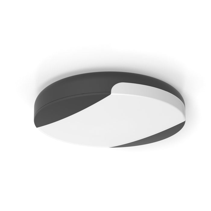 Lutec 6303401118 SWEEP 23.5W IP54 LED Wall or Ceiling Light 3000K/4000K - Dark Grey
