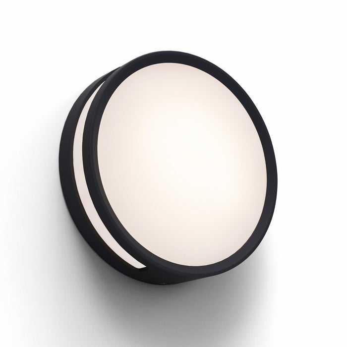 Lutec 6382201012 ROLA 11.6W IP54 LED Wall or Ceiling Light 3000K - Matt Black