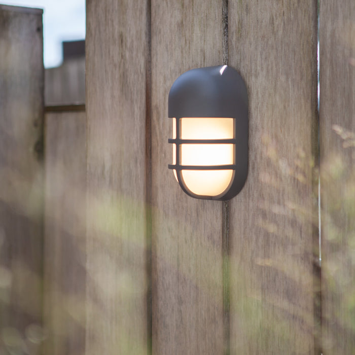 Lutec 6383001118 BULLO 14.5W IP54 LED Outdoor Wall or Ceiling Light 3000K - Dark Grey